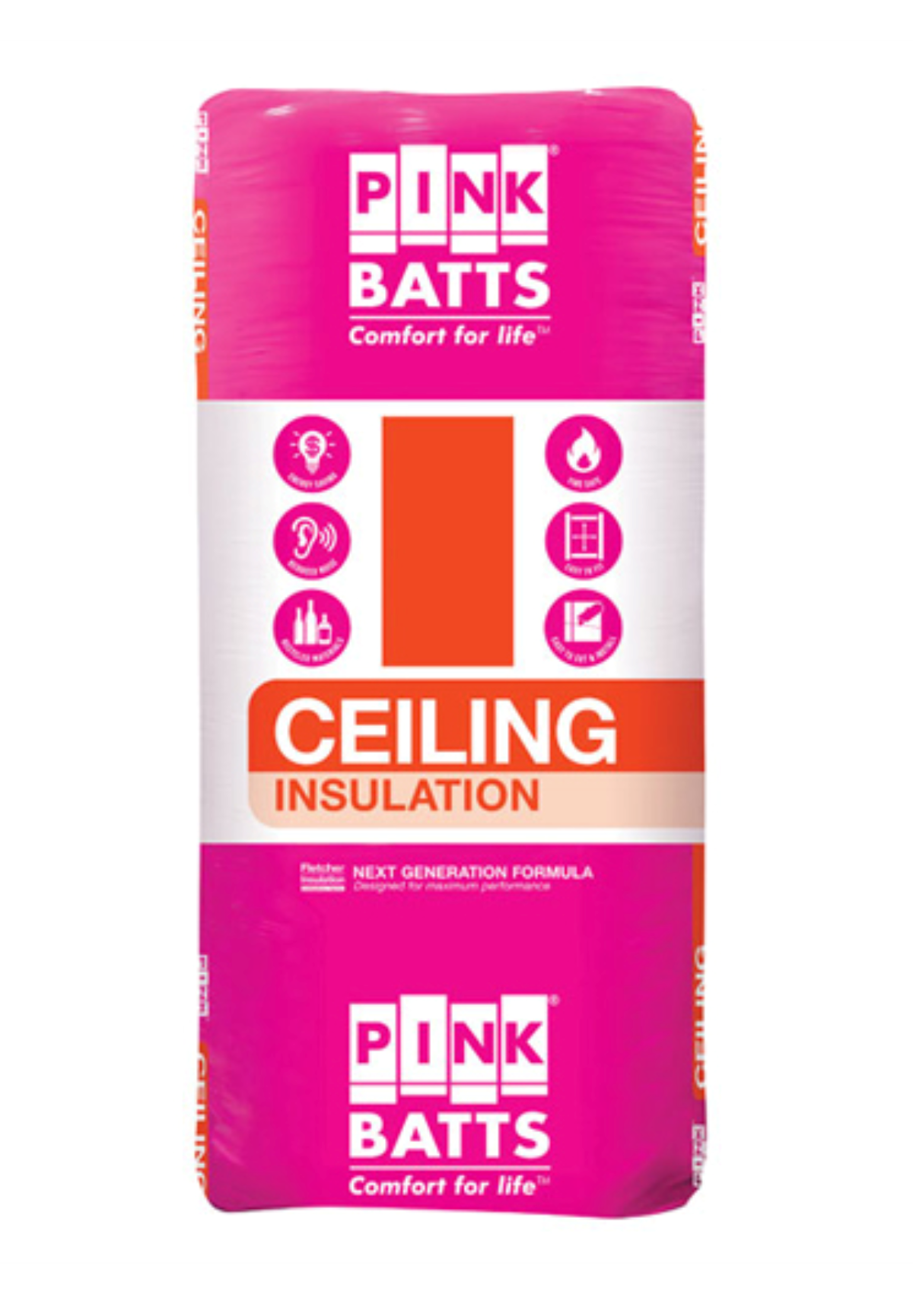 Pink Batts Ceiling Insulations - R4.1 - 1160 x 580mm - 6.7m²/pack